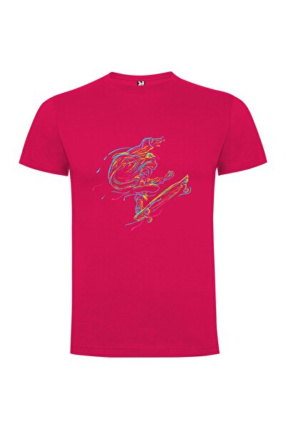 iLovePrints Neon Skate Trick Vector Tshirt