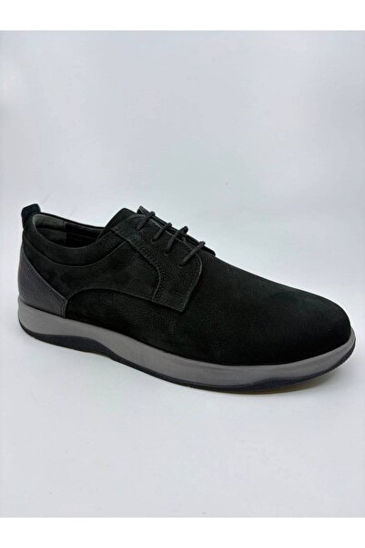 Papuccu Black Men's Leather Shoes