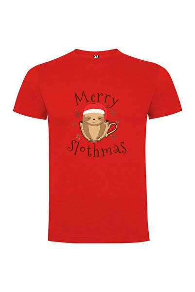 iLovePrints Sloth King's Merry Card Tshirt