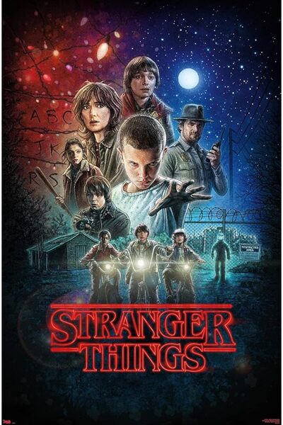 ESSESORIES Netflix Stranger Things One Sheet Poster Wall Art Room Decor Self ...