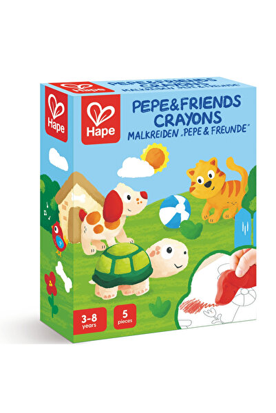 Hape Jucarie - Creioane Pepe & Friends varsta 3 ani+,6 ani+