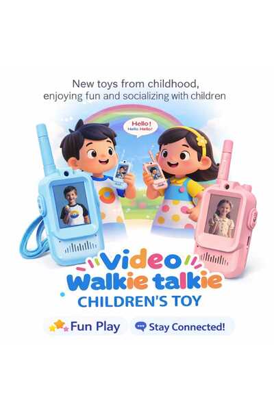 iqraafashion Kids Video Walkie Talkie Toy Camera Communication Device Set
