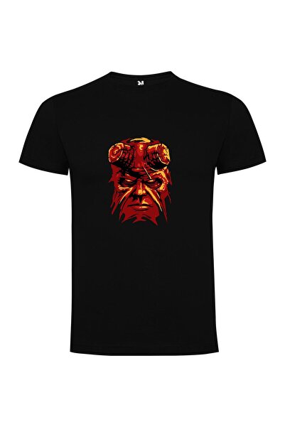 iLovePrints Fiery Hellboy Portrait Tshirt