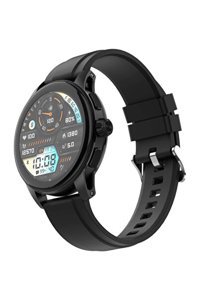 LDNIO smartwatch SW05, heart rate, 1.39" TFT, lP68, μαύρο