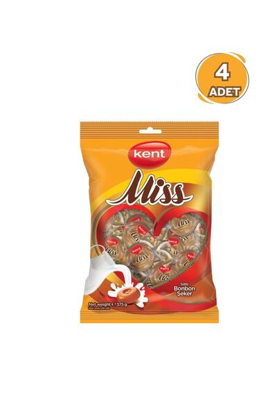 KENT Misbon Sütlü Bayram Şekeri (375 Gr) 4 Adet