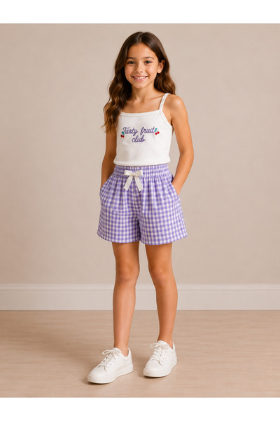 SANTRALBEBE Girl's Pitikare Shorts Set