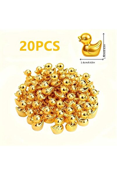 Choice 20pcs 20pcs mini golden duck, resin mini yellow duck statue, loose duc...