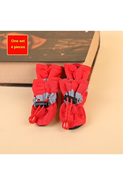 Choice S Red 4pcs Water-Resistant Dog Shoes For Small Dogs - Protect Your Pet...