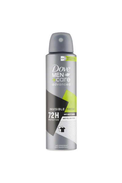 Dove Deodorant Antiperspirant Men+Care Advanced Invisible Fresh 72 h, 150 ml