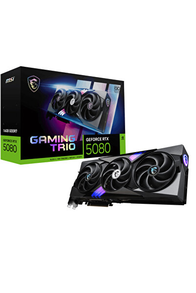 MSI RTX5080 16GB GAMING TRIO OC GDDR7 256 Bit HDMI DP PCIe 5.0