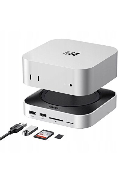Ugreen Σταθμός σύνδεσης CM841 (65487) - για Mac Mini M4, USB-C σε 5x USB, 2x ...