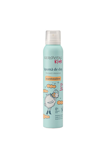 Gerovital Kids Spuma de dus Marshmallow, pentru copii 3+ ani, 200 ml