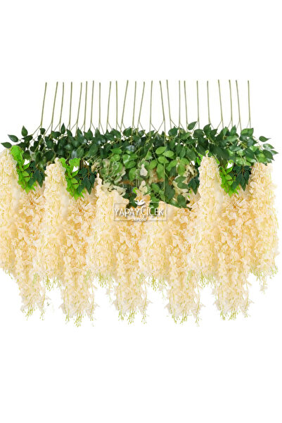 Yapay Çiçek Deposu Yapay Sarkan Akasya Çiçeği 80-110 cm Somon 12li Paket