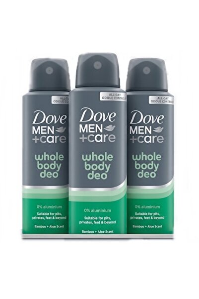Dove Set de 3 x Deodorant Spray pentru bărbați, pentru întregul corp, cu Bamb...