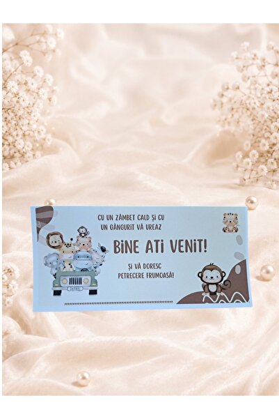 Aela.alc Plic de bani safari botez set 20 buc