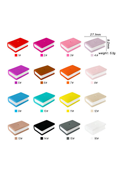 Choice12 10pcs mix bead 10pcs Mini New Book Silicone Beads Cartoon Pacifier T...