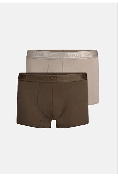 Dagi Ανδρικό σετ 2 τεμαχίων Micro Modal Boxer με μαλακή υφή, ελαστική μέση κα...
