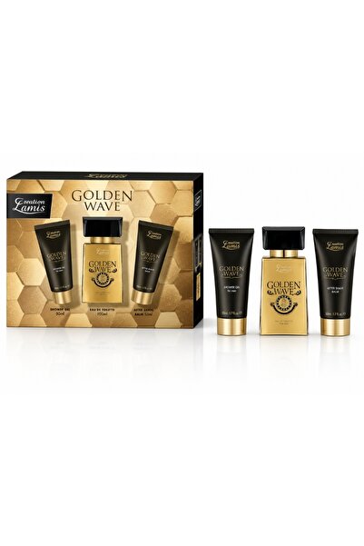 Creation Lamis Set cadou pentru bărbați Golden Wave, EDT 100 ml + Gel de duș ...