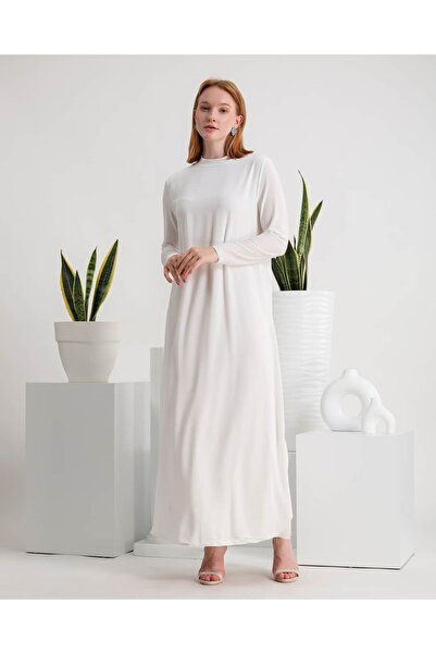 Melisa Boutique By Selma Özkan Uzun Kollu Önü Tüllü Geniş Kalıp İç Göstermez ...