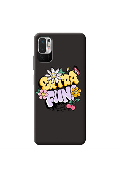 Other Xiaomi Redmi Note 10 Pro 5G Extra Fun Black Colored Silicone TPU Θήκη