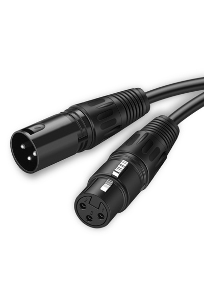 Cabletime καλώδιο μικροφώνου XLR 11B24, 3-pin, 24AWG, 20m, μαύρο