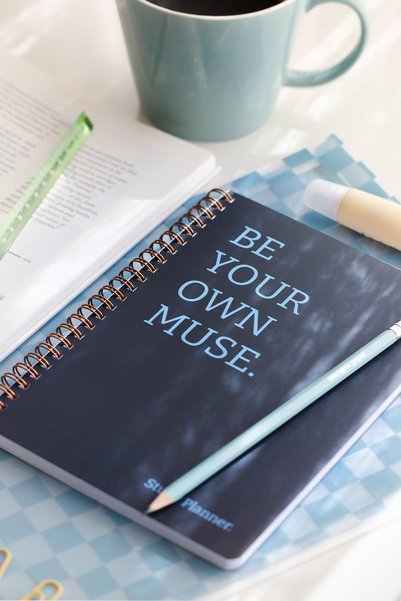 PAPERORA A5 Spiral Study Notebook Exam Preparation Tracking Agenda Yks Tyt Kpss Ales Blue