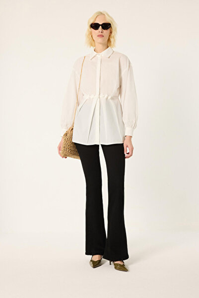 Touché Privé Flower-Detail Poplin Shirt