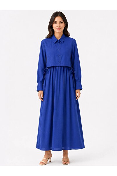 PAYİNİ Stylish Maxi Women's Dress with Layered Detail
