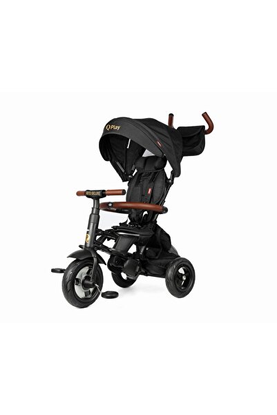 Milly Mally Tricicletă Qplay Rito Deluxe din cauciuc negru