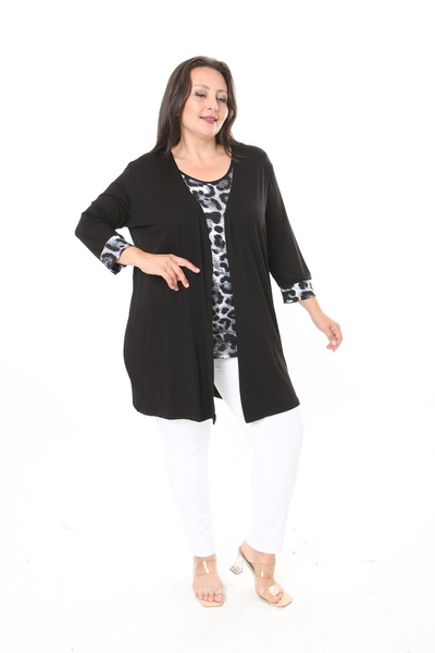 XL Modam Women's Cardigan Aklet 2-Piece Large Size Set