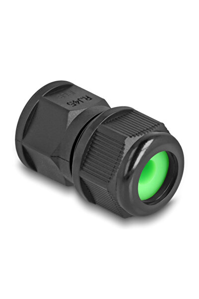 DELOCK σύνδεσμος για RJ45 86995, αδιάβροχος IP67, μαύρος