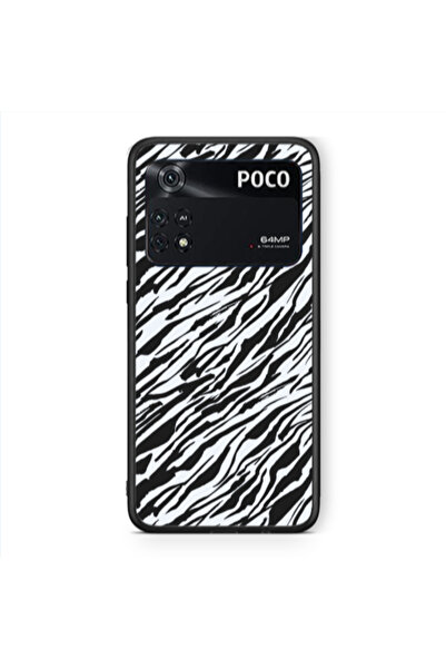 Other Xiaomi Poco M4 Pro 4G Black zebra Black Glossy Θήκη