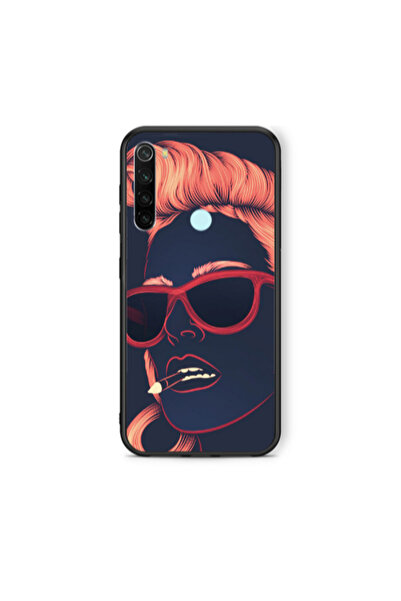 Other Xiaomi Redmi Note 8 Girl retro Black Glossy Θήκη