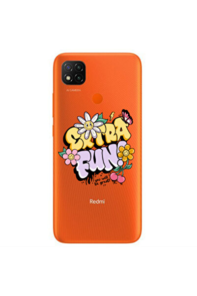 Other Xiaomi Redmi 9c Extra Fun Transparent Silicone TPU Θήκη