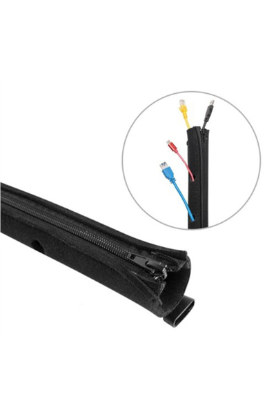 Brateck κάλυμμα καλωδίων τύπου Flex Wrap CC15-1, με φερμουάρ, Φ30cm x1m