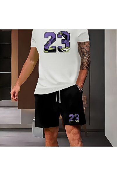 ZEMLİYA Sara Unisex Oversize Shorts Set Short Sleeve T-Shirt Comfortable Fit ...