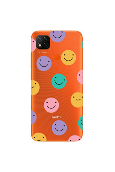 Other Xiaomi Redmi 9c Colorful smiles Transparent Silicone TPU Θήκη