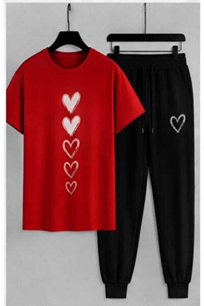 ZEMLİYA Sara Unisex Oversize Shorts Set Short Sleeve T-Shirt Comfortable Fit ...