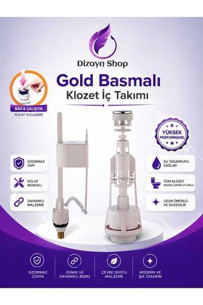 DİZAYNSHOP YENİ MODEL Basmalı Klozet Iç Takımı Basmalı
