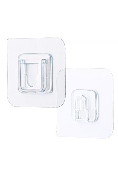 unbranded Αυτοκόλλητες βάσεις HUH-0079, 2 όψεων, 6 x 6cm, διάφανο, 5 ζεύγη