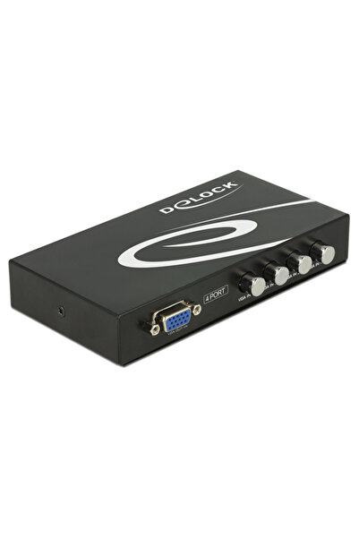 DELOCK VGA switch 87635, 4 σε 1, 1080p, bidirectional, μαύρο