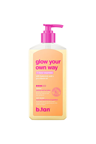 B.TAN Strălucește în propriul tău stil - Gel autobronzant expres de 1 oră 236 ml