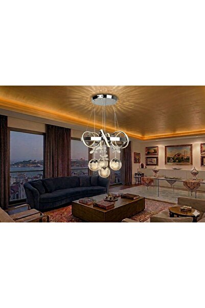 SEBA AYDINLATMA LED AVİZE KUZEY DIAMOND SERİ KUMANDALI DİMMERLİ SARKIT