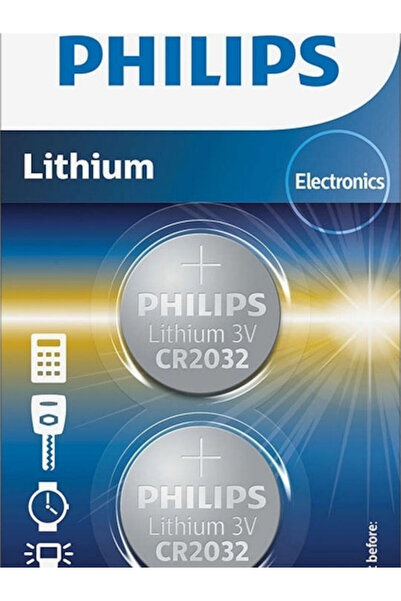 Philips Μπαταρία ρολογιού λιθίου CR2032 3V 2 τεμάχια