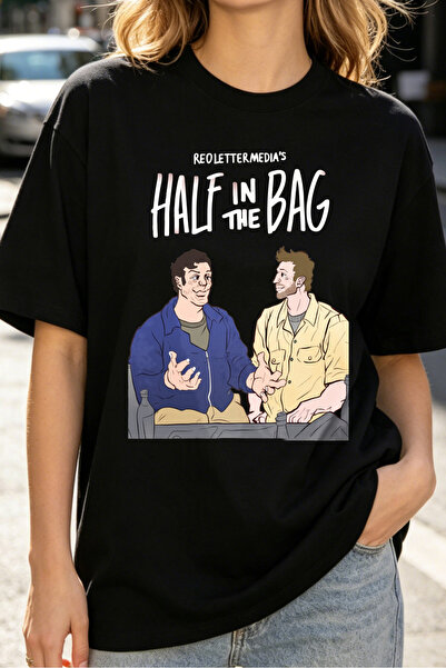 Fleck تي شيرت نسائي Half In The Bag Reolettermedia برسومات كرتونية للجنسين مل...
