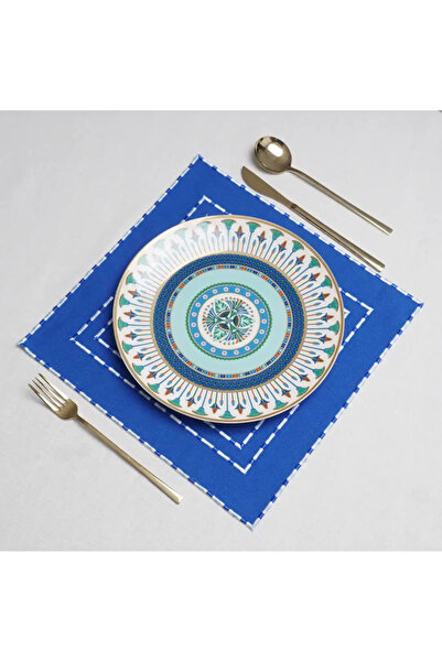 Duu Home 6-Piece 3 Color Rope Blue Fabric Orion Linen Placemat Supla |   Stai...