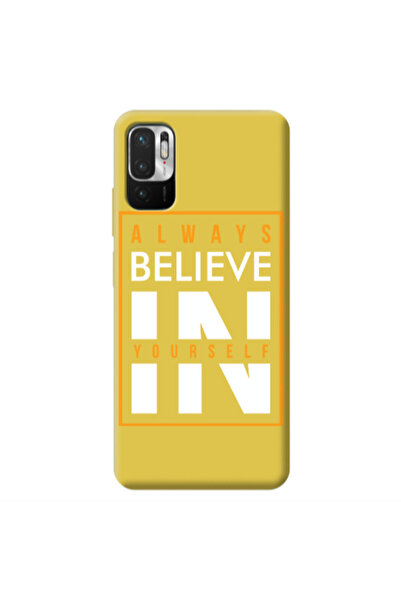 Other Xiaomi Redmi Note 10 Pro 5G Always Belive Yellow Colored Silicone TPU Θήκη