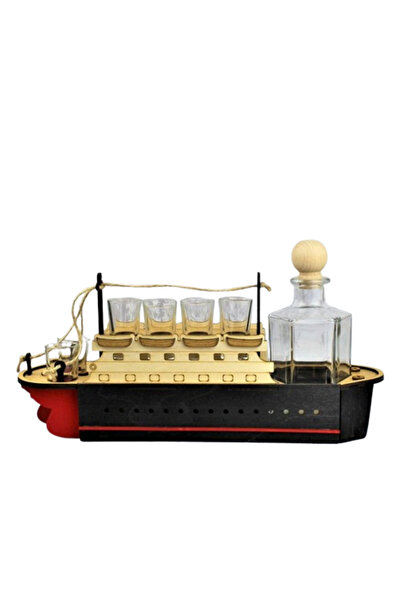 OEM Set decantor 0, 5l si 6 pahare 25ml, model Titanic