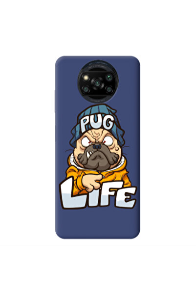 Other Xiaomi Poco X3 /X3 Pro Pug Life 2 Dark blue Colored Silicone TPU Θήκη
