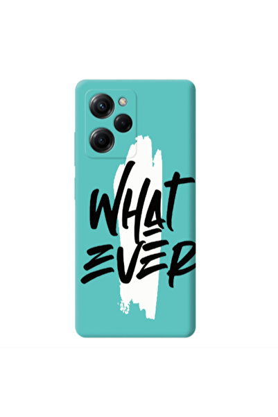 Other Xiaomi Poco X5 Pro What Ever Turquoise Colored Silicone TPU Θήκη